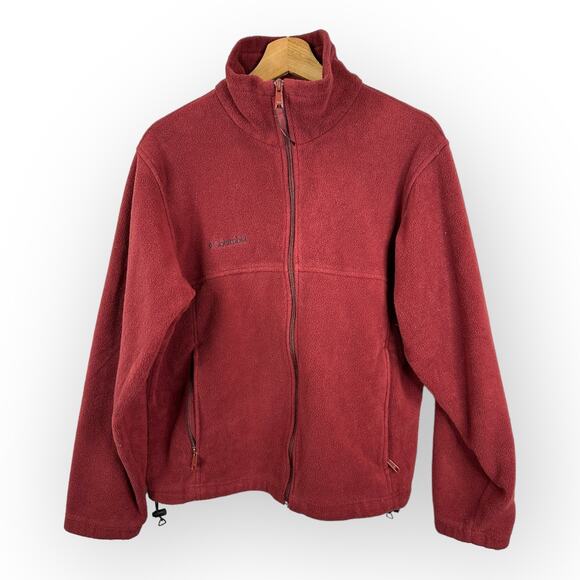 Columbia Other - Columbia Mens Size Medium Steens Mountain 2.0 Full Zip Fleece Jacket Red Berry